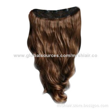 24-inch Natural Brazilian Curly Clip in Hair Extensions